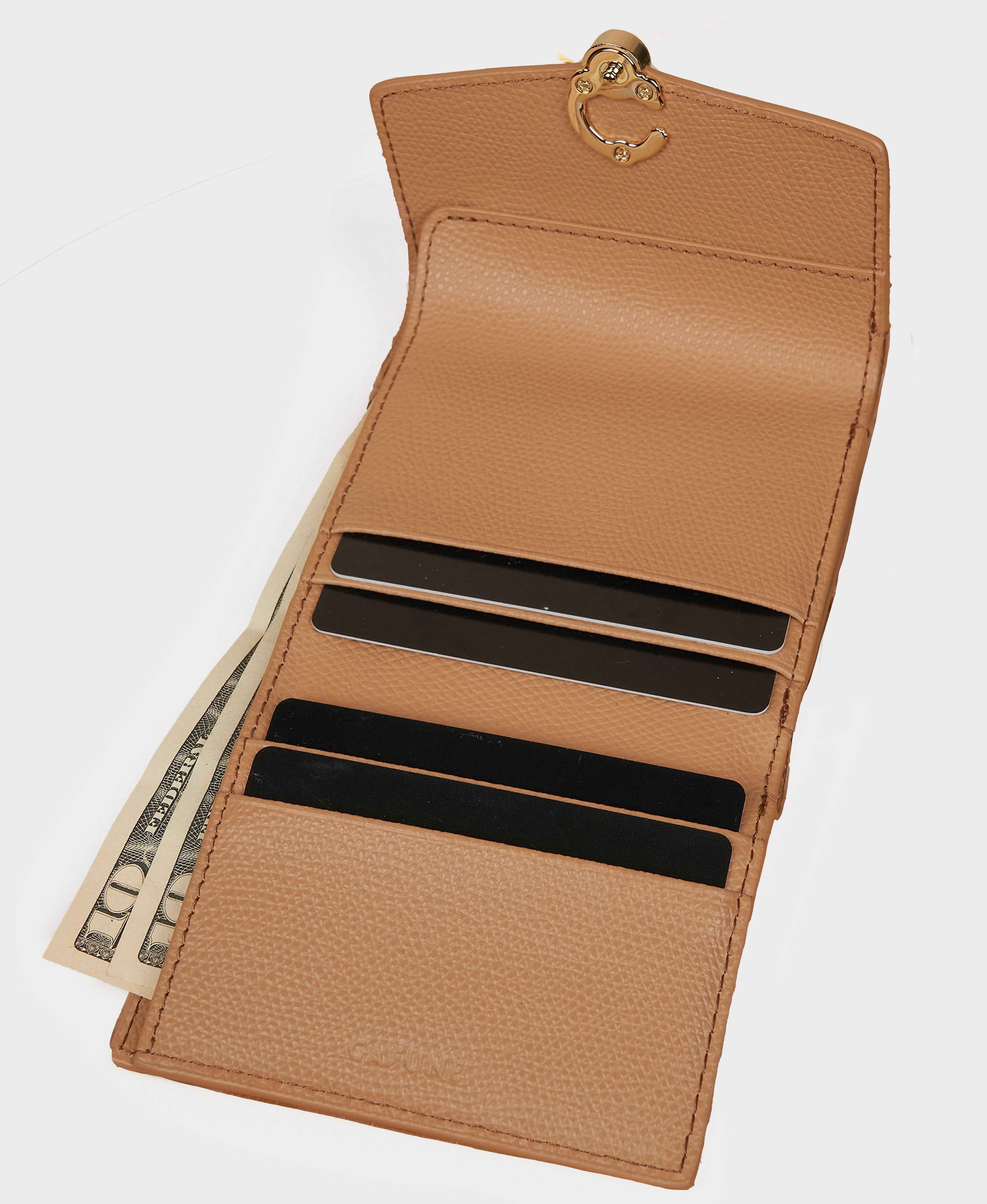 Double-C Wallet - Camel