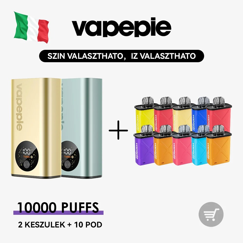 VAPEPIE FlexSwitch 10000 – Zestaw Barati: 2 urządzenia + 8 lub 10 Podów
