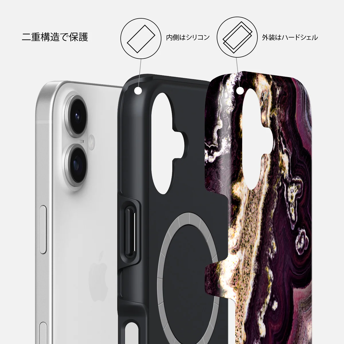 Purple Skies - iPhone 17 ケース