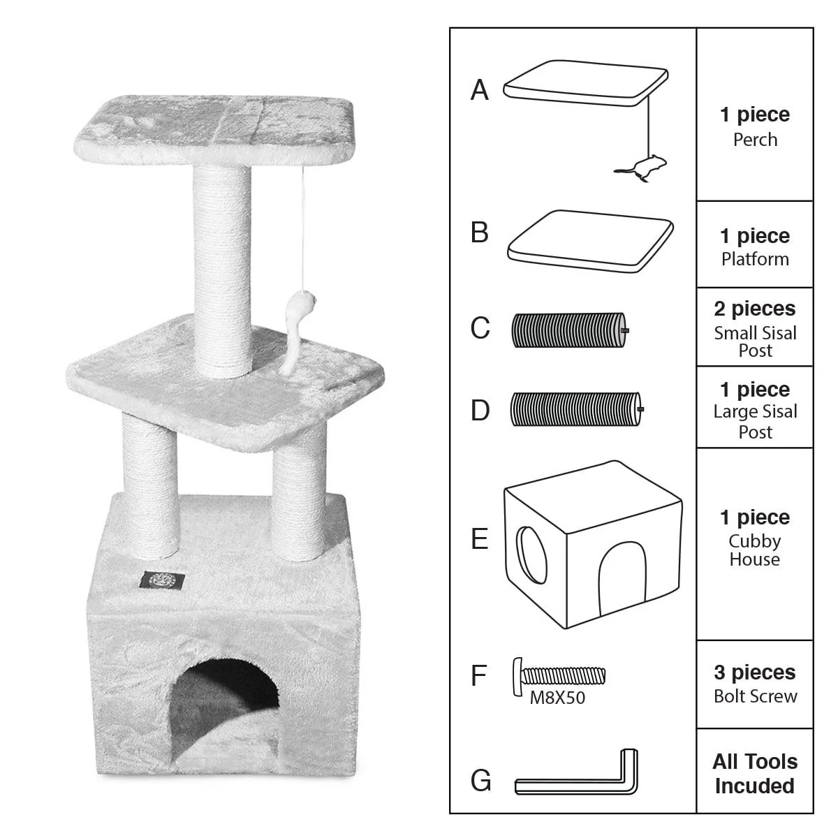 Replacement Parts For Casita Cat Tree 40