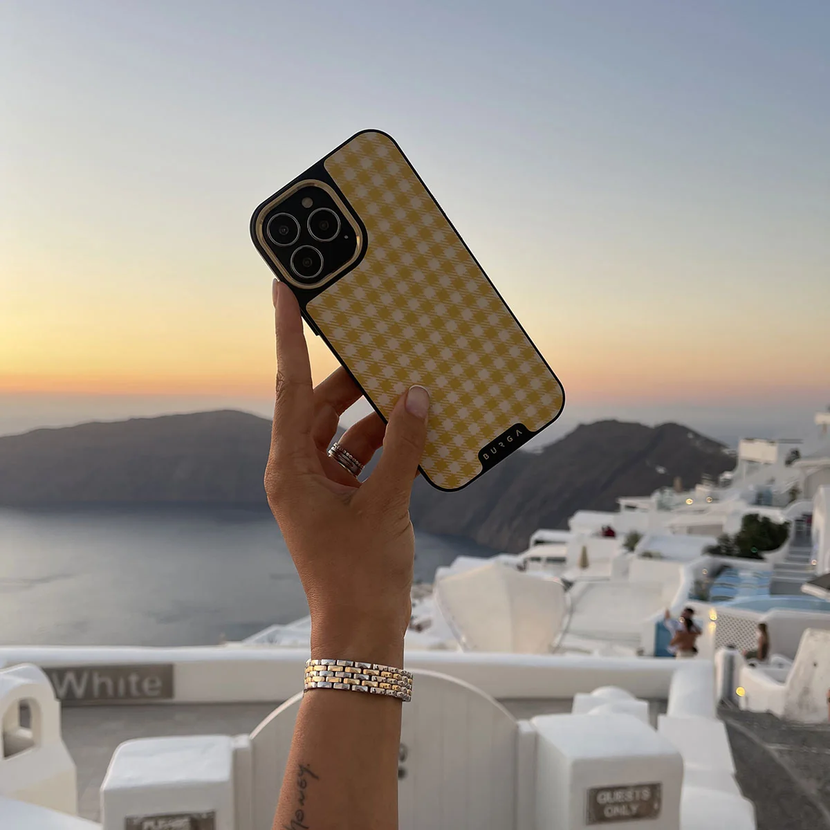 Tuscan Sun - Yellow Plaid iPhone 11 Pro Max ケース