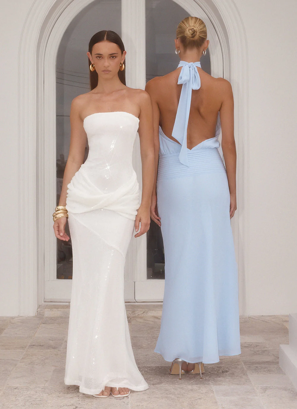 Anticipating Sequin Maxi Dress - White - luluinthesky