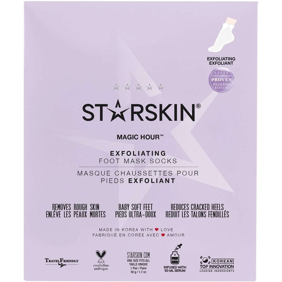 StarSkin Hands & Feet Exfoliating Foot Mask Socks Magic Hour