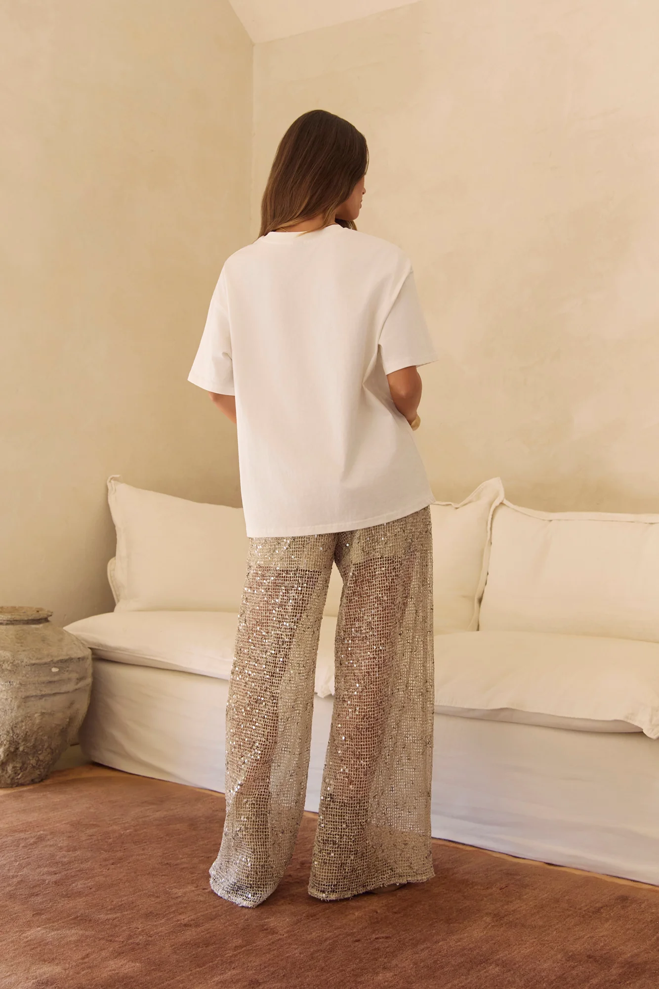 Sunlit Dancer Sequin Pants Gold