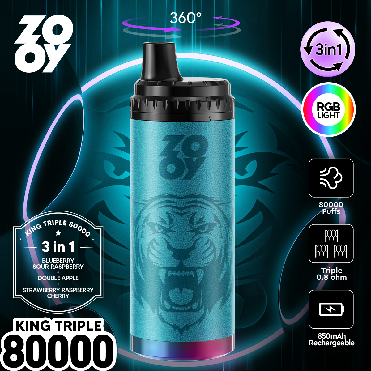 ZOOY KING 80K 3 in 1