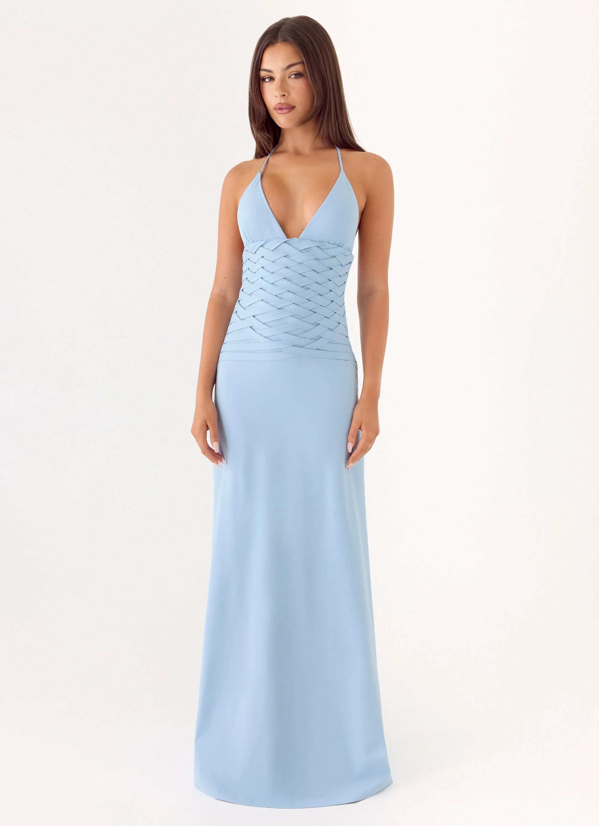 Miliano Handwoven Maxi Dress - Blue