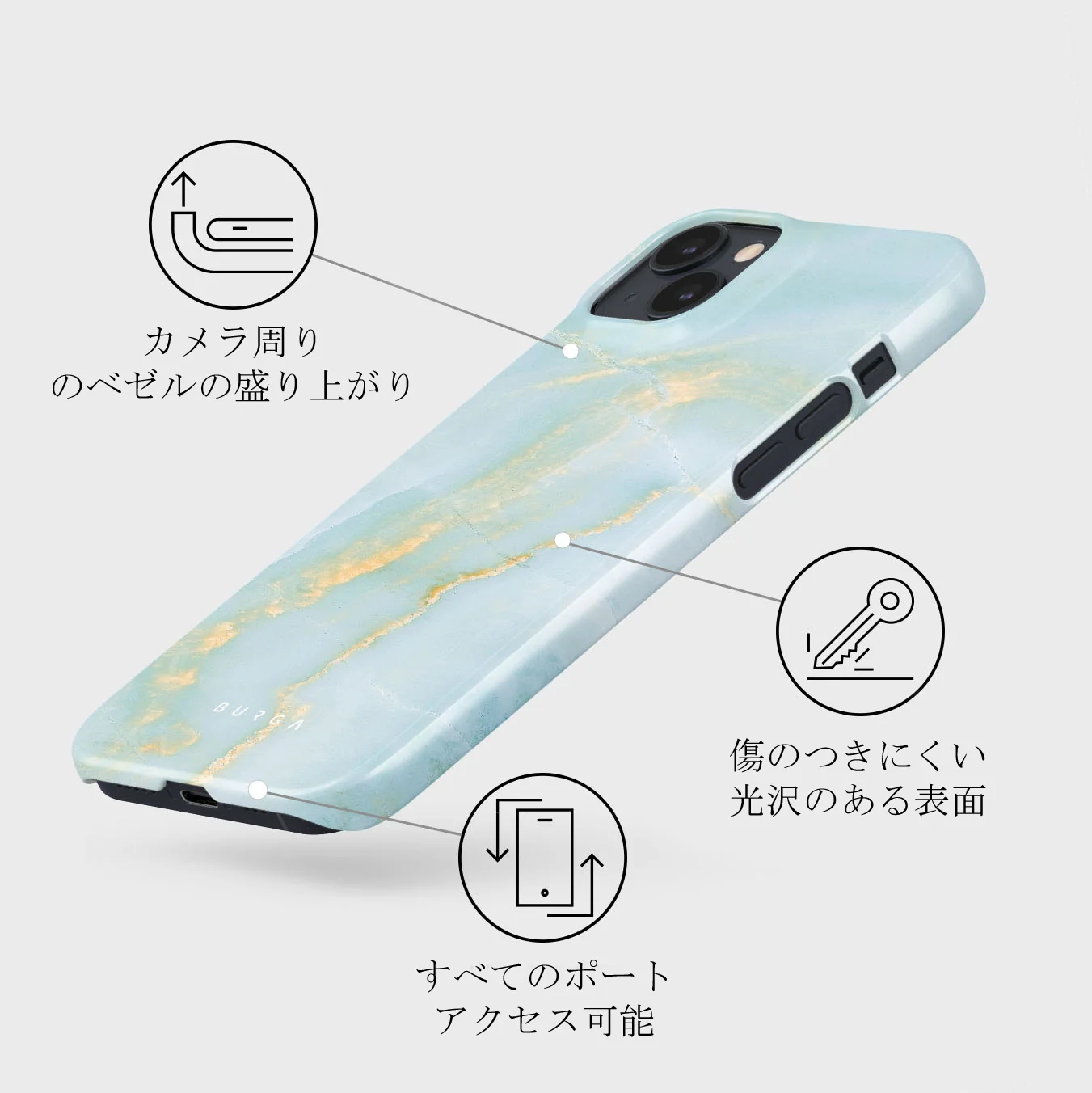 Sea Salt - iPhone 13 Mini ケース