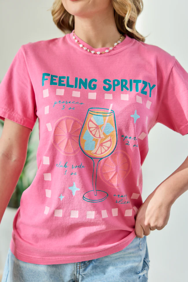 Feeling Spritzy Pink Graphic Tee