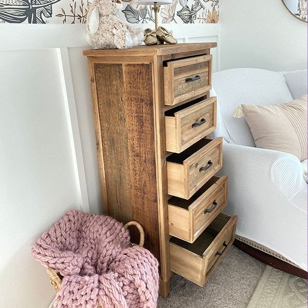 5-Drawer Tall Lingerie Dresser