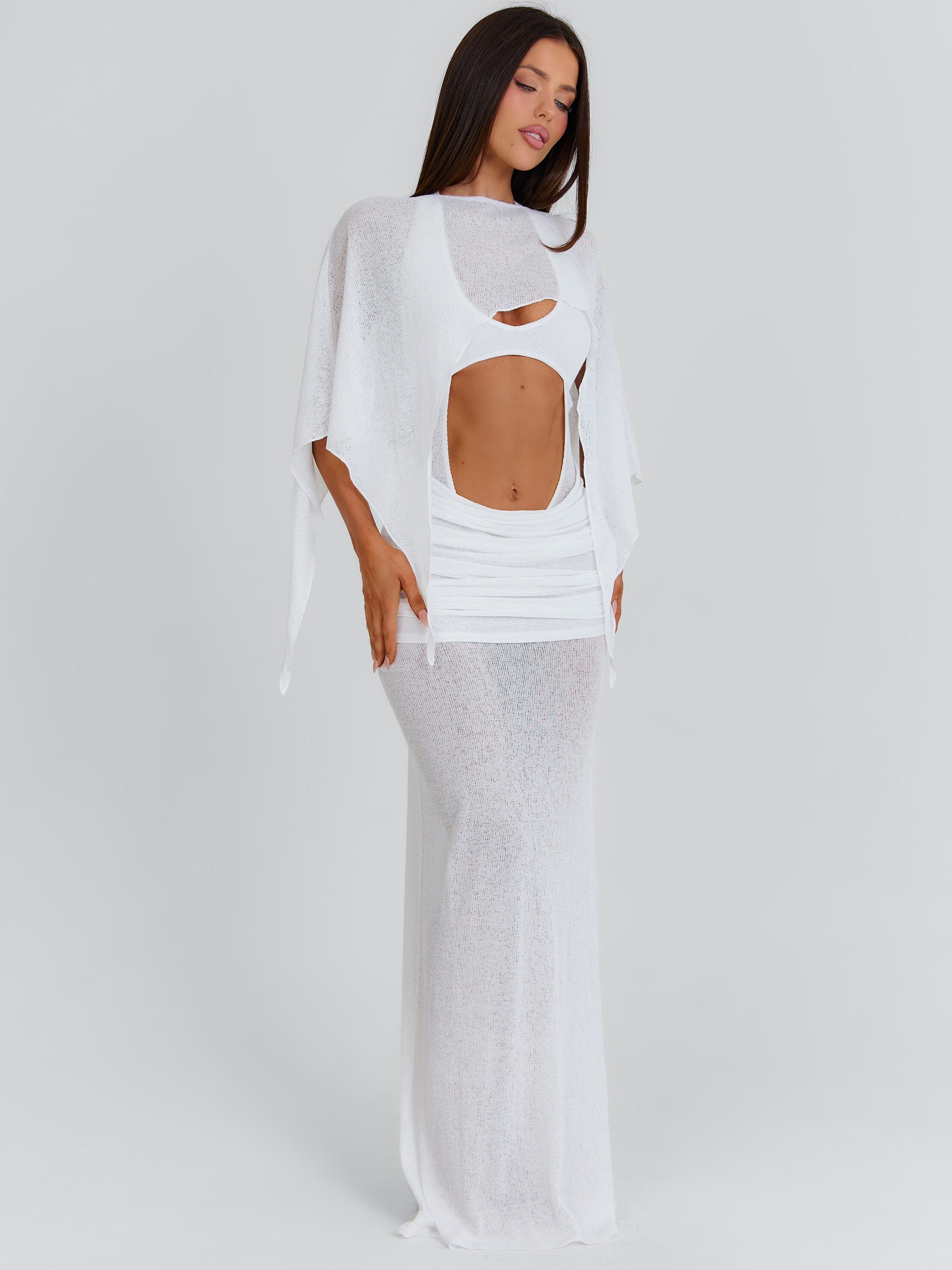 CHER MAXI DRESS WHITE