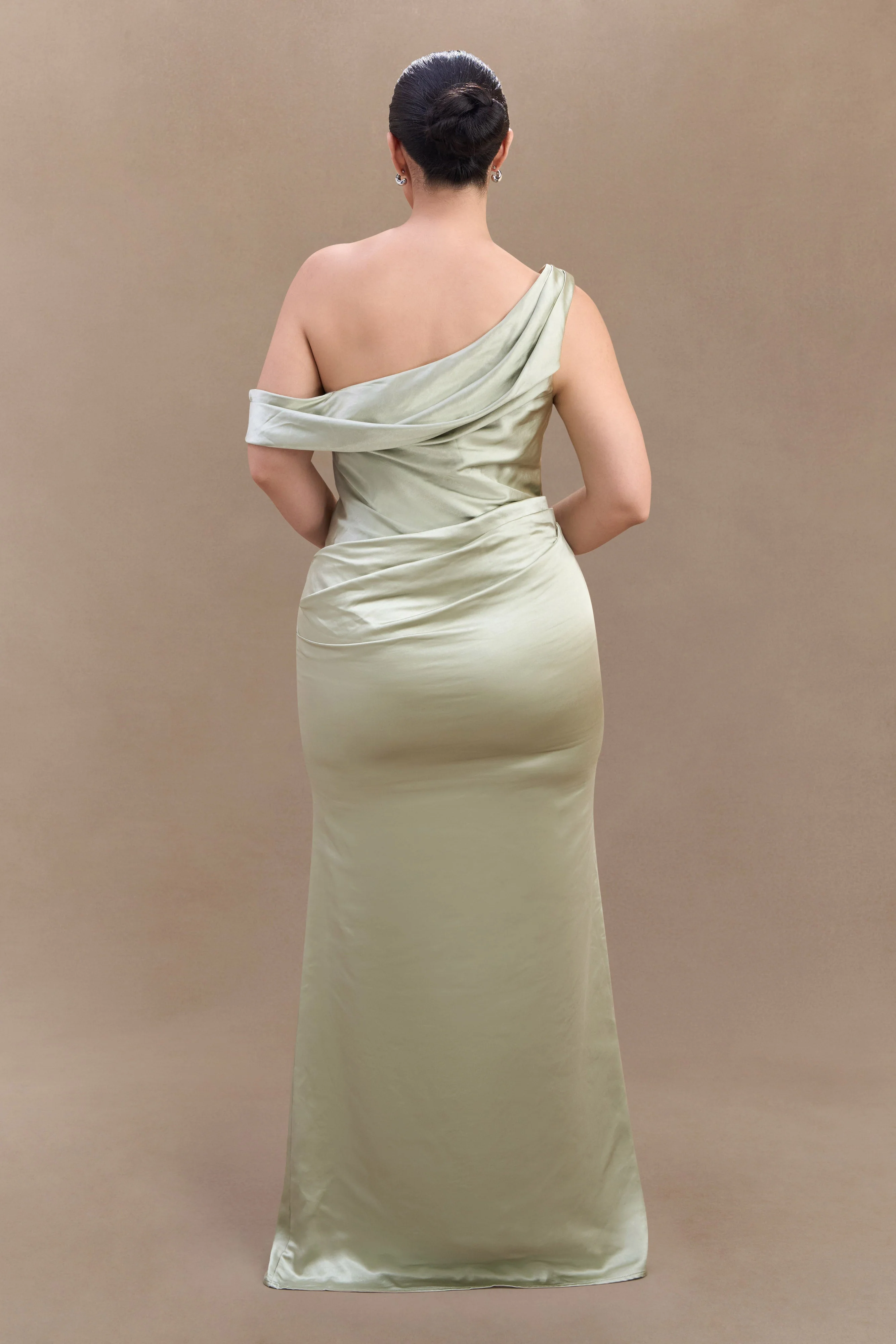 Dalia-Off-Shoulder-Satin-Maxi-Dress-Sage