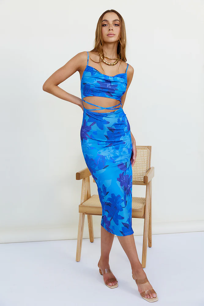 All Night Maxi Dress Blue