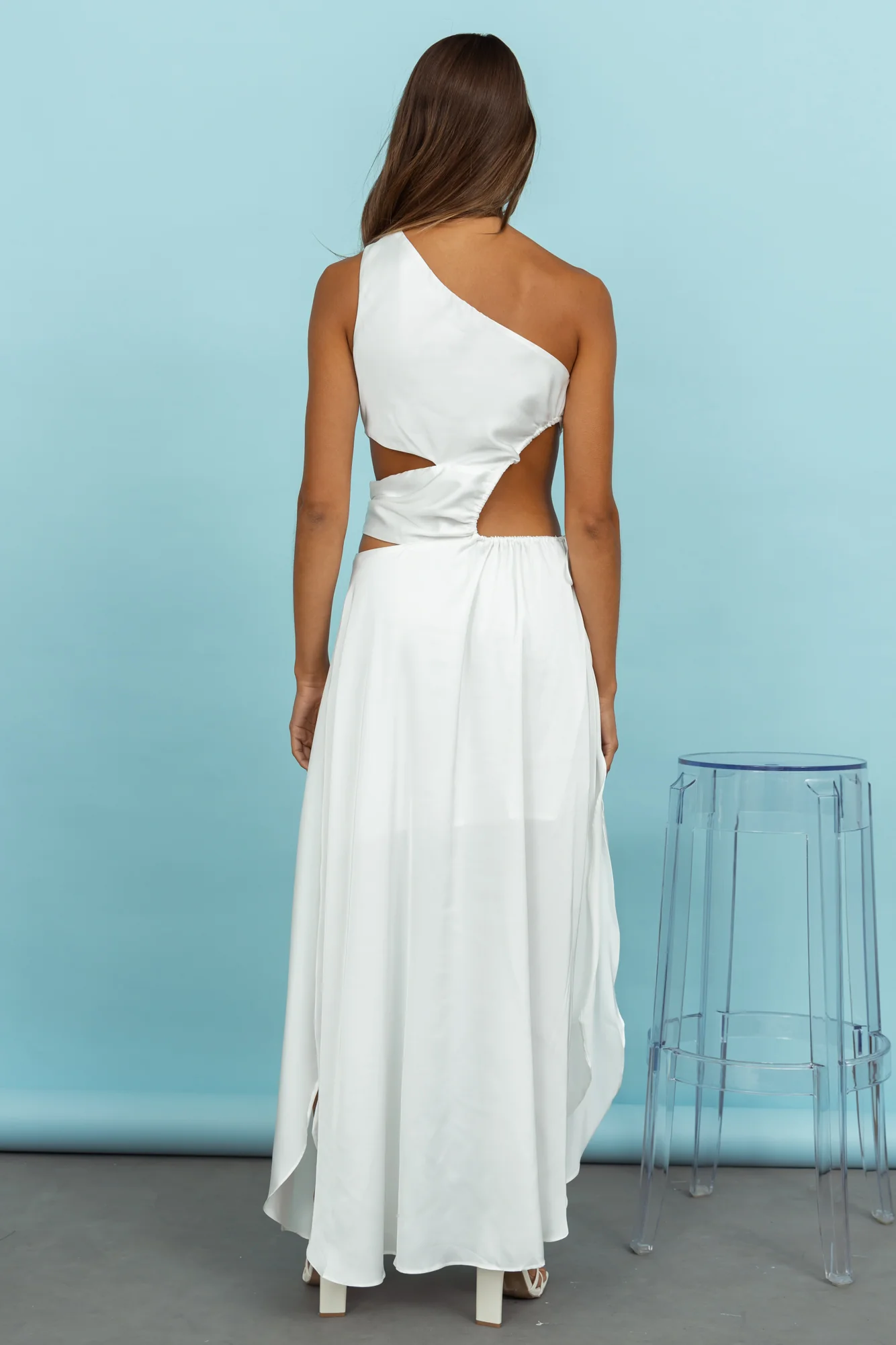 Hot Divinity Maxi Dress White - luluinthesky