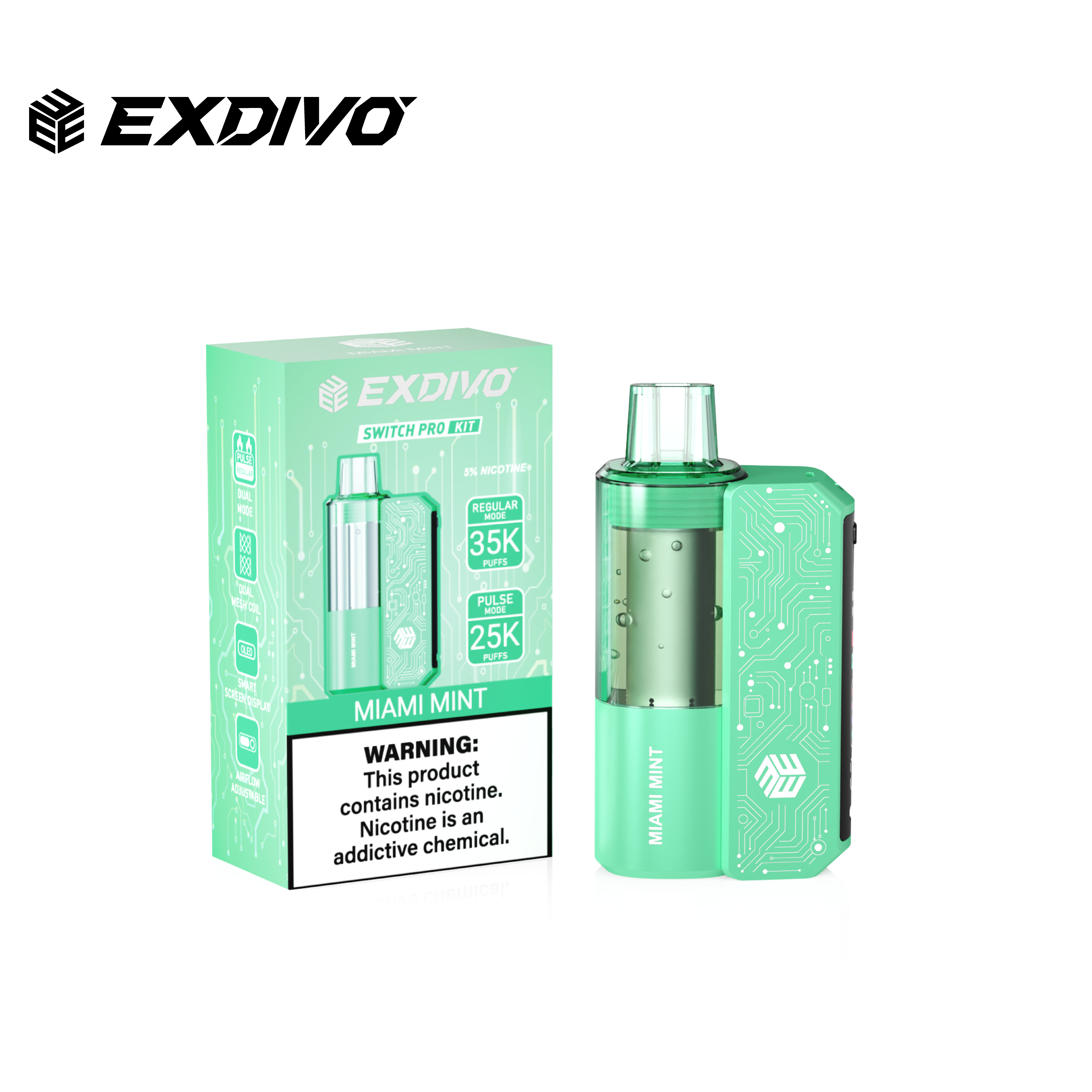 EXDIVO Bright Mirror 35000 Puffs