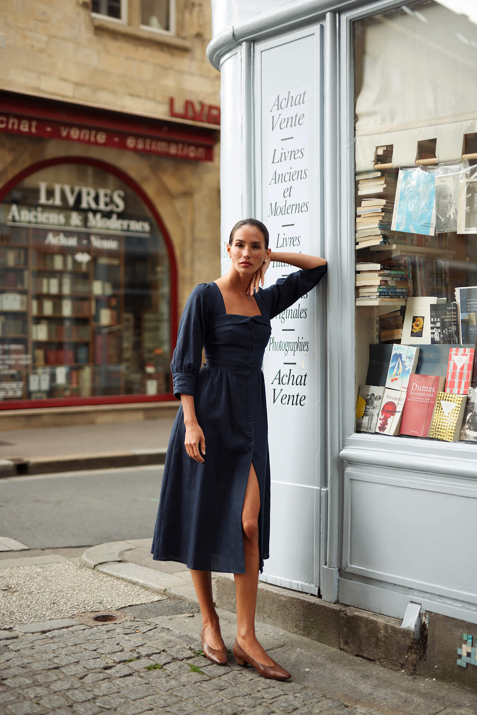 Esther Linen Dress - luluinthesky