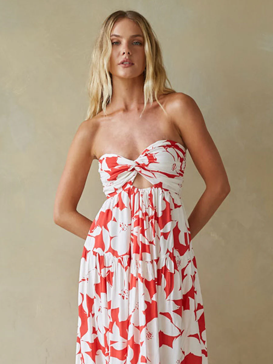 Lilo Strapless Maxi Dress - luluinthesky