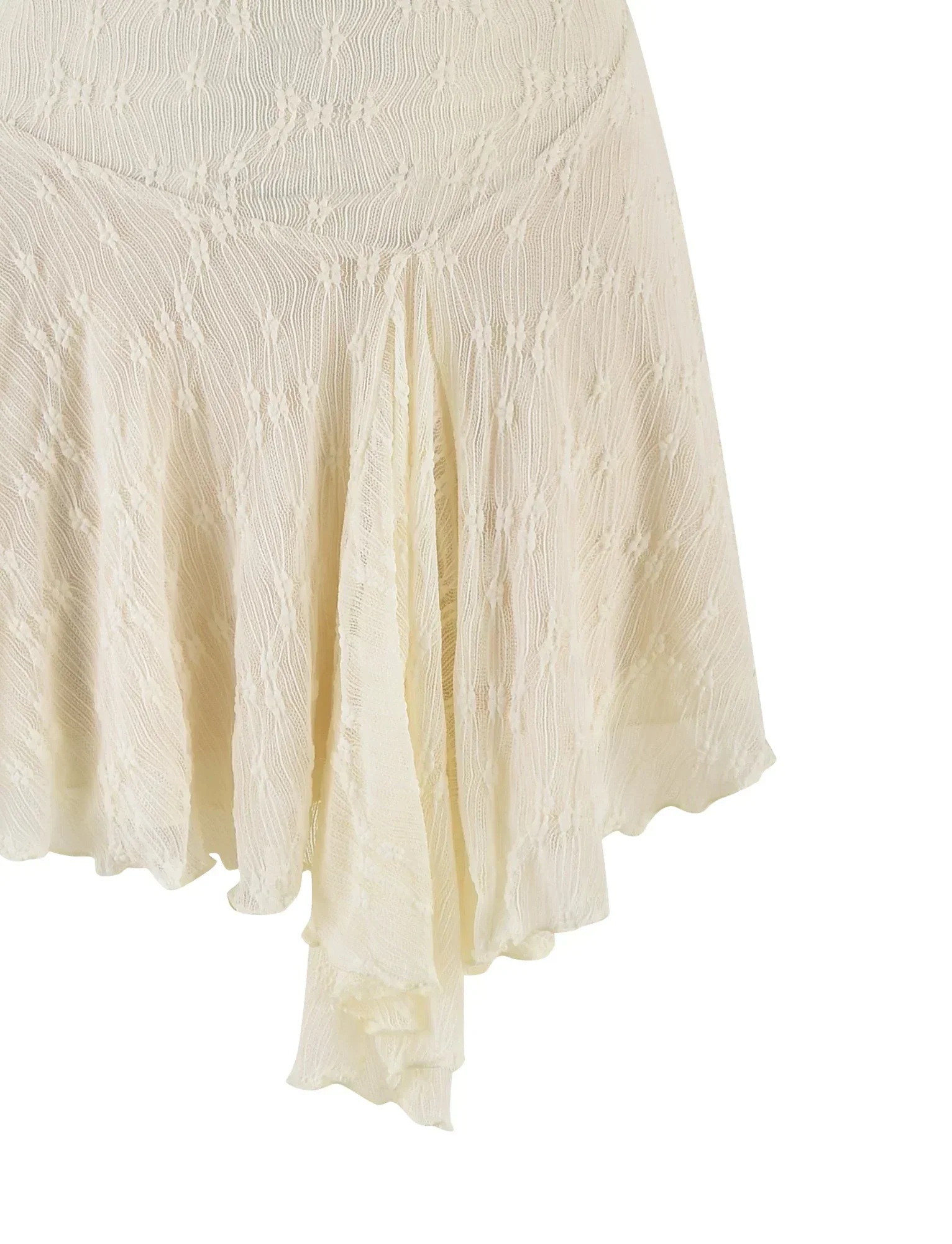 Fiorella Mini Dress - White : Lace : Cream