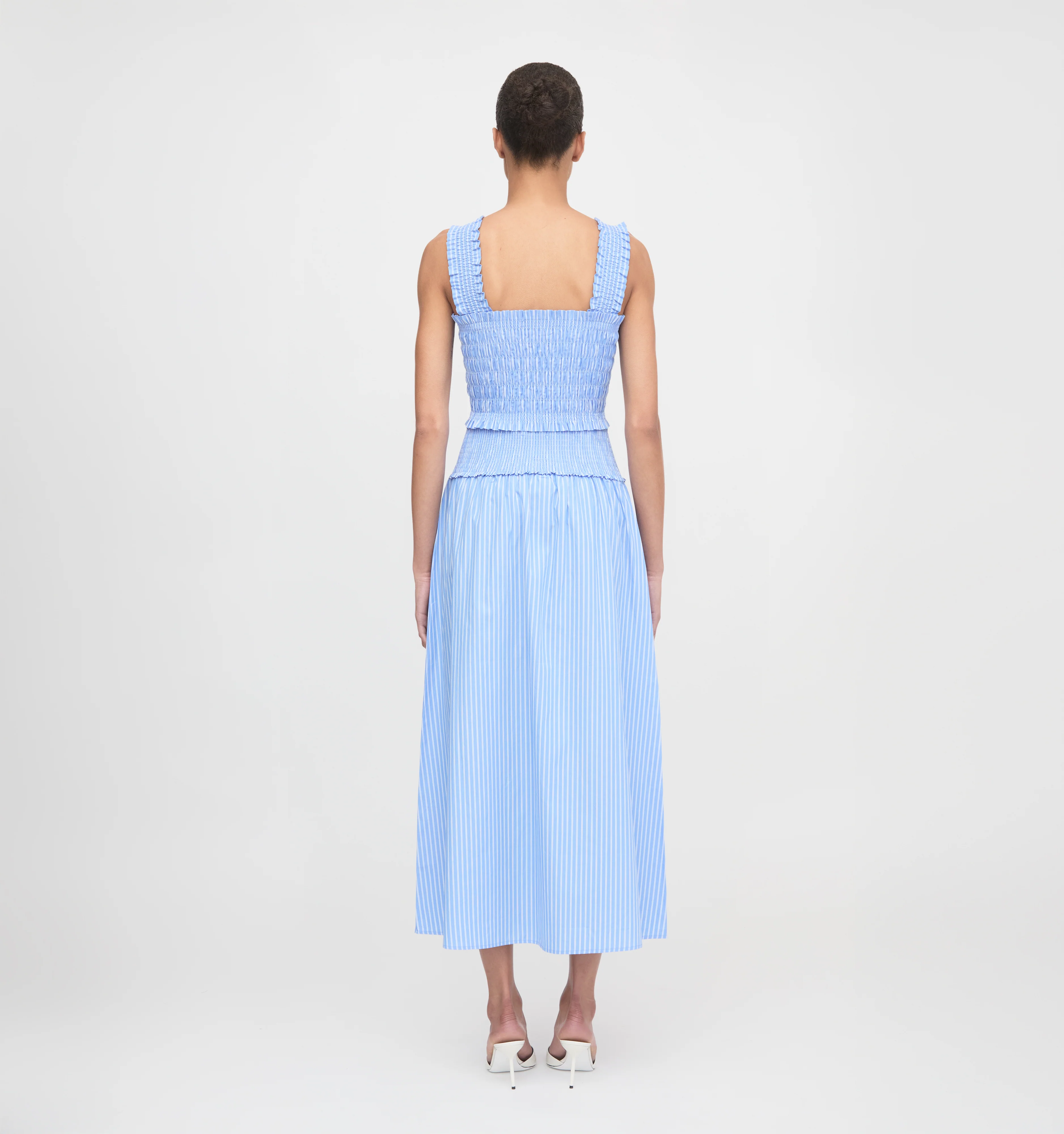 The Azalea Nap Top - Blue Stripe