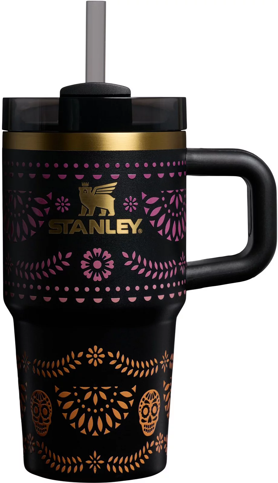 Stanley 20 oz. Quencher H2.0 FlowState Tumbler with Handle - Midnight Catrina