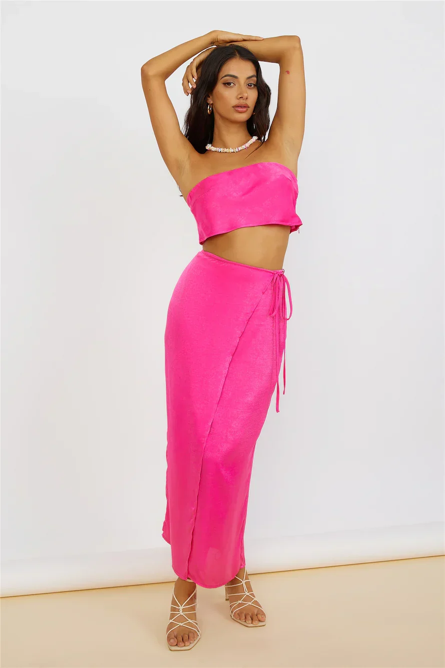 The Right Place Maxi Skirt Pink