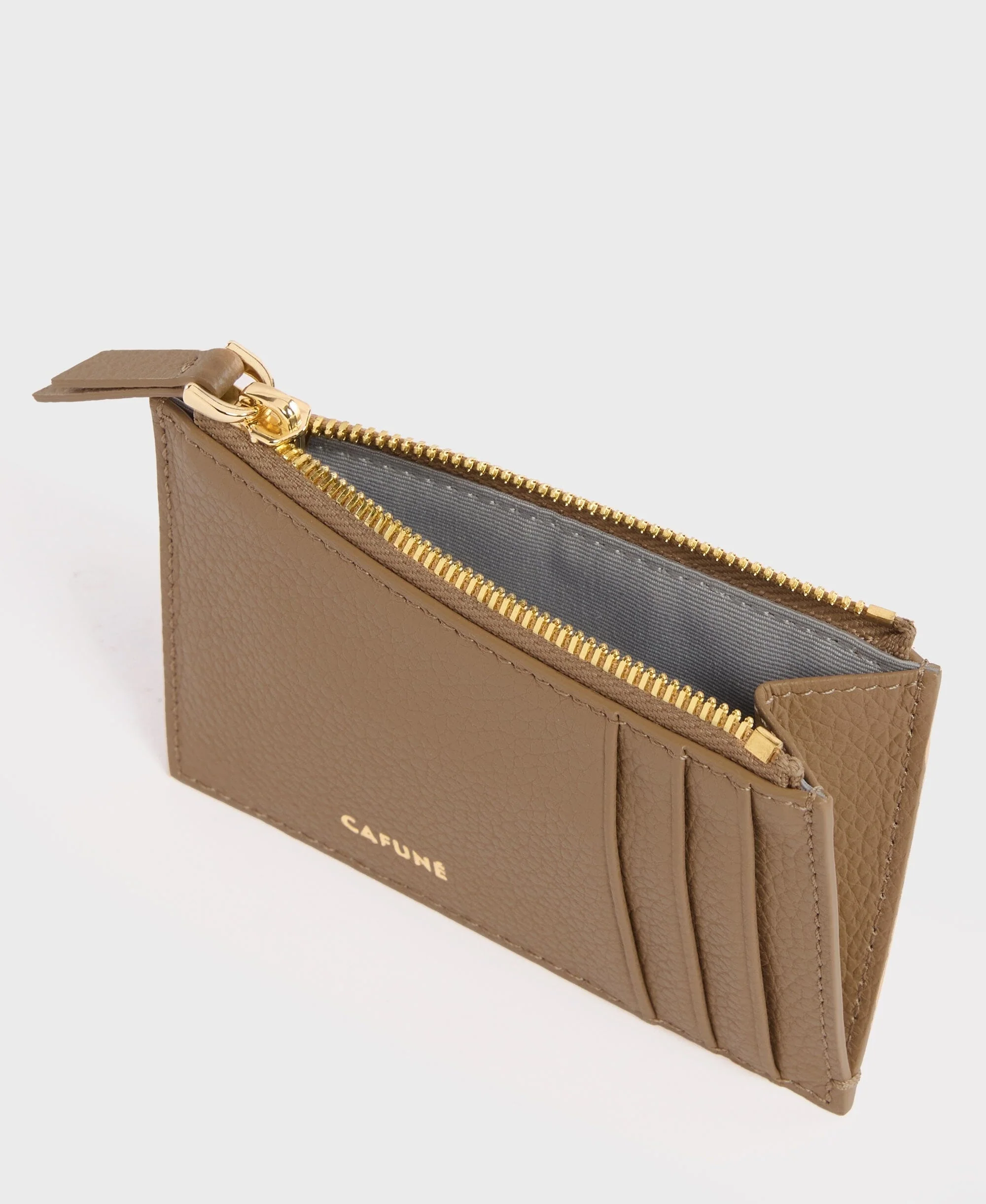 Double-C Card Case - Tan