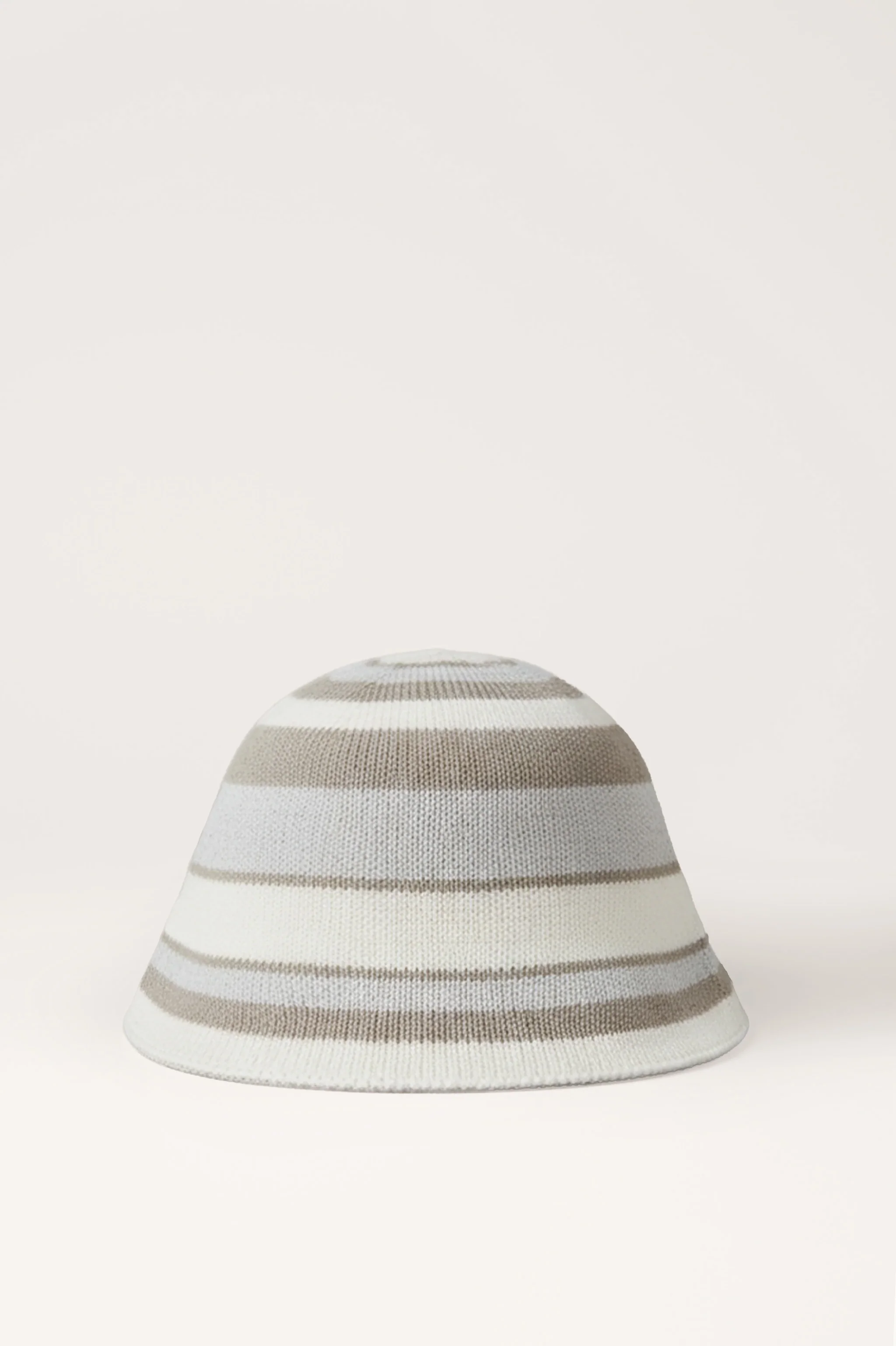 Bella Stripe Roll Hat in Grey