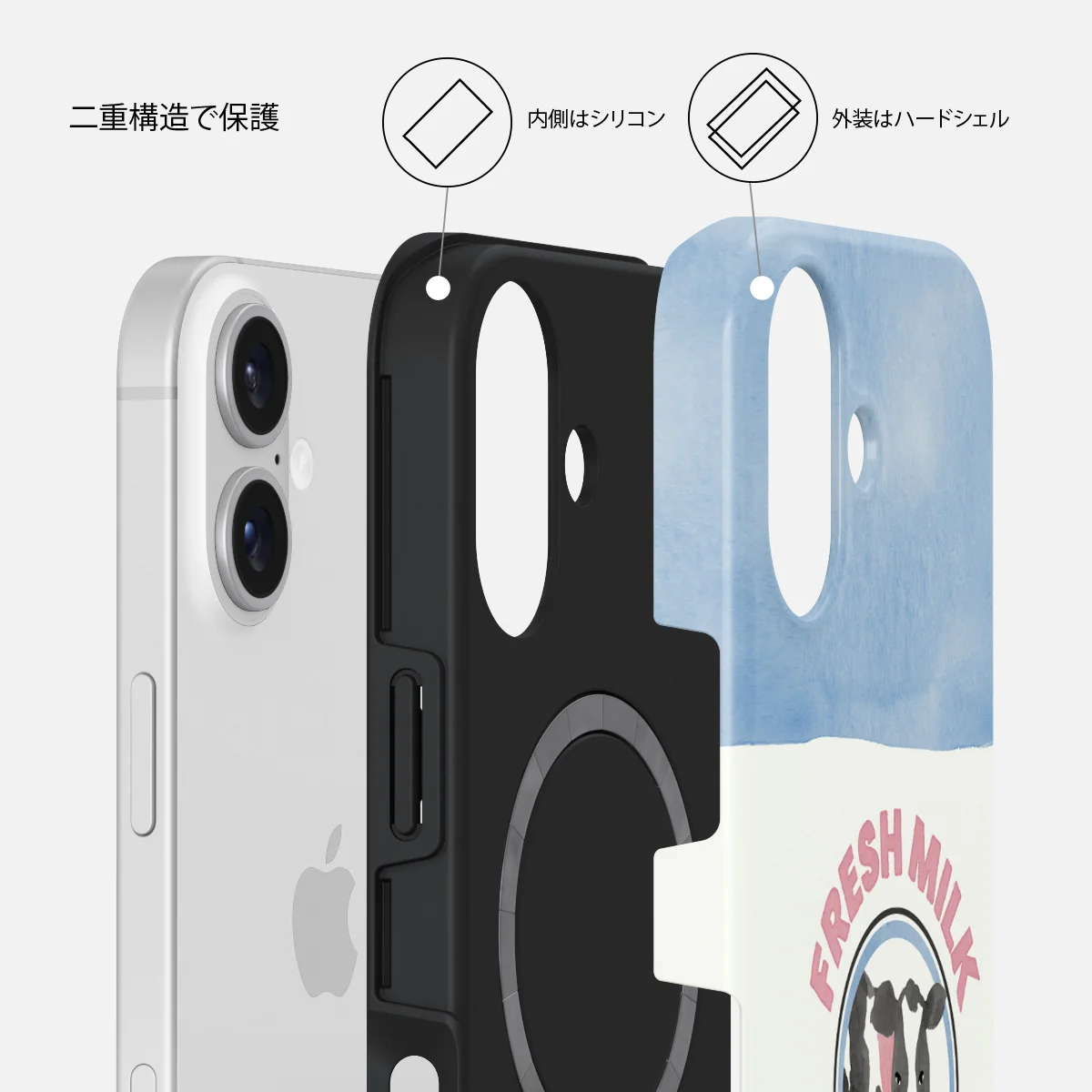 Milkshake - iPhone 16 Plus ケース