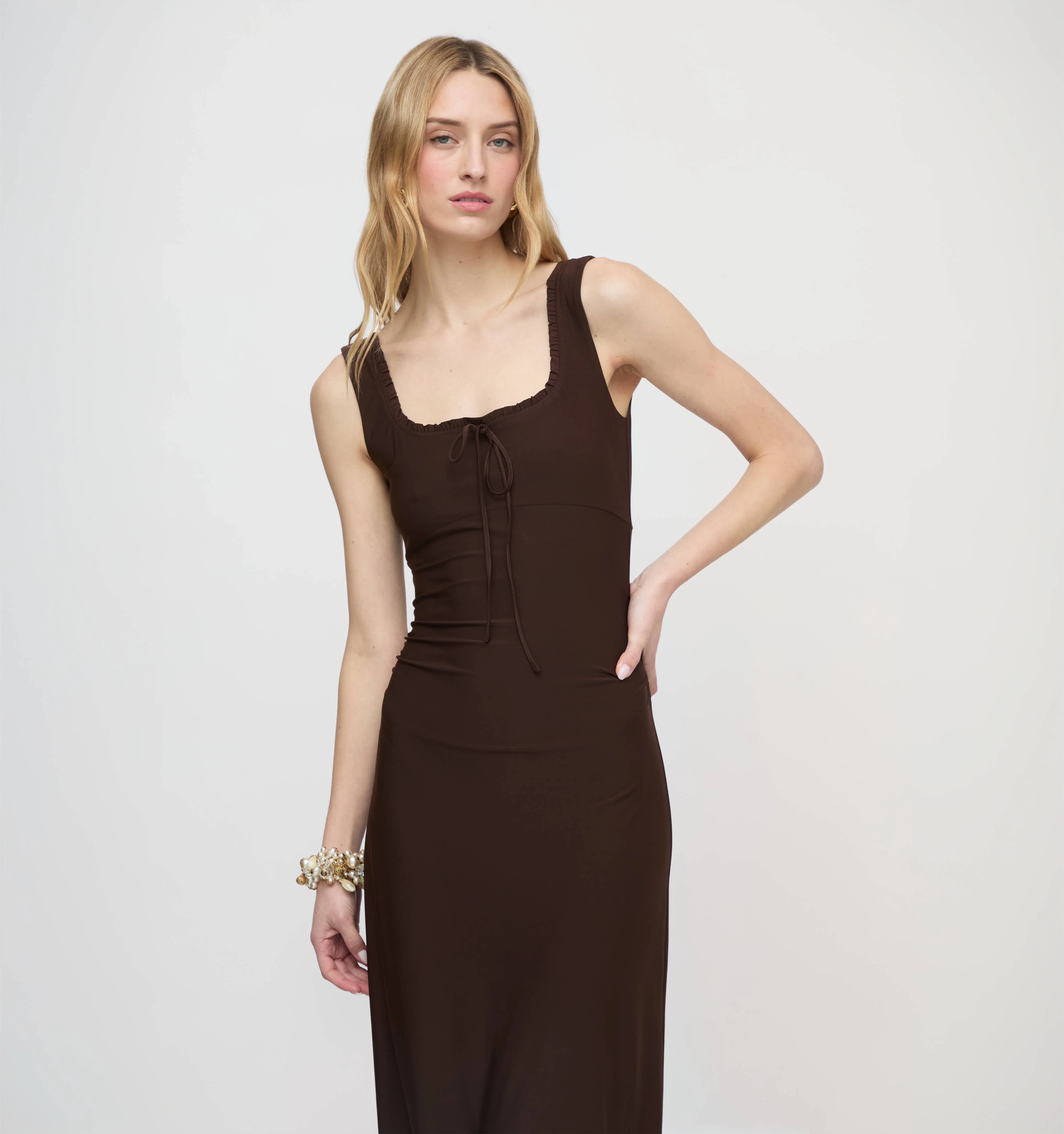 The Coraline Dress - Chocolate