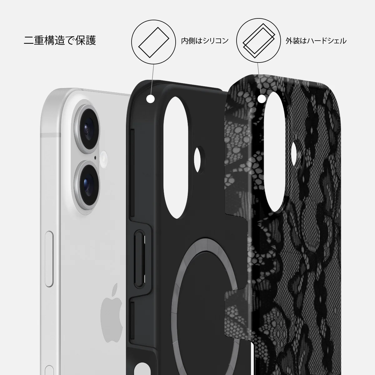 Magnetic - iPhone 16 ケース