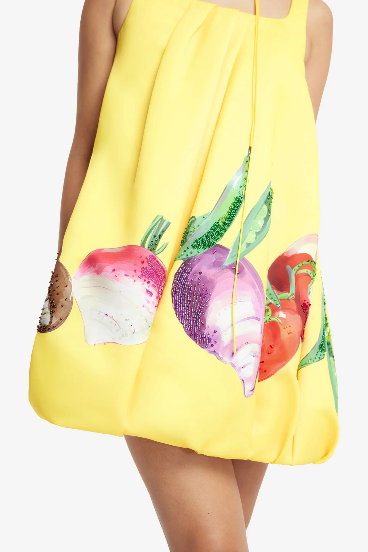 Suki Puff Mini Dress - Harvest Print