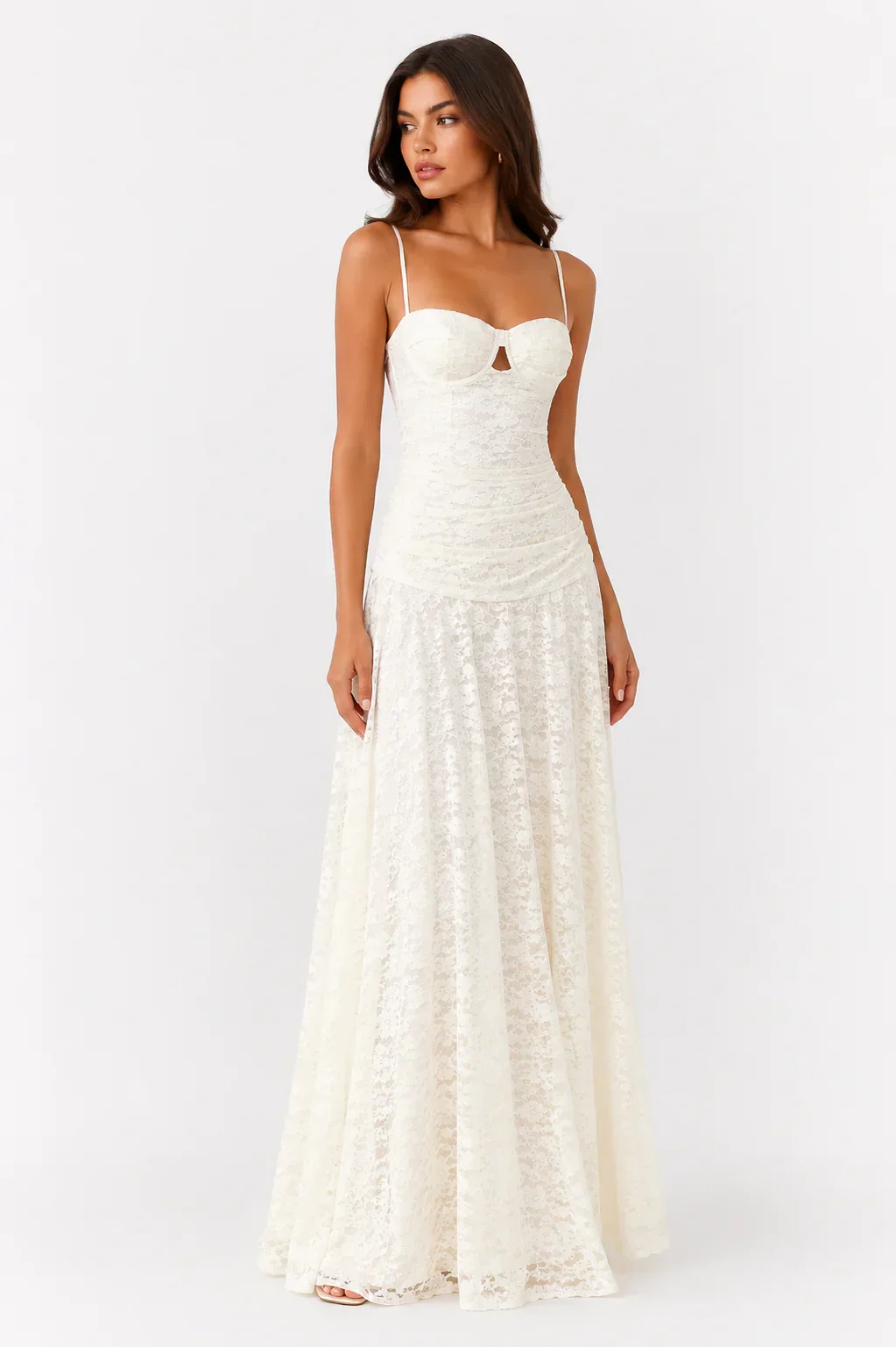 Elsa Maxi Dress - Ivory - luluinthesky