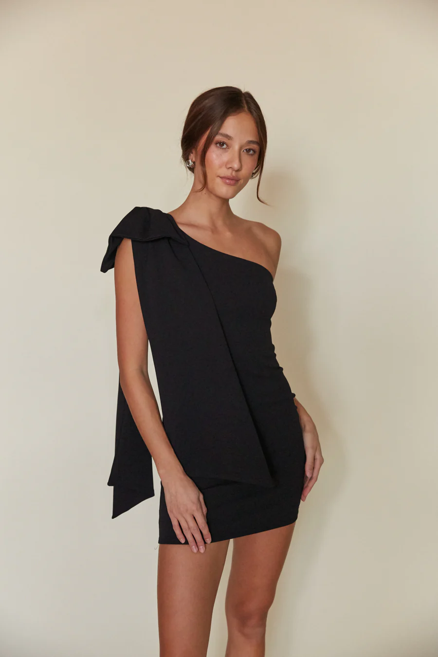 Mischa Bow Bodycon Mini Dress - luluinthesky