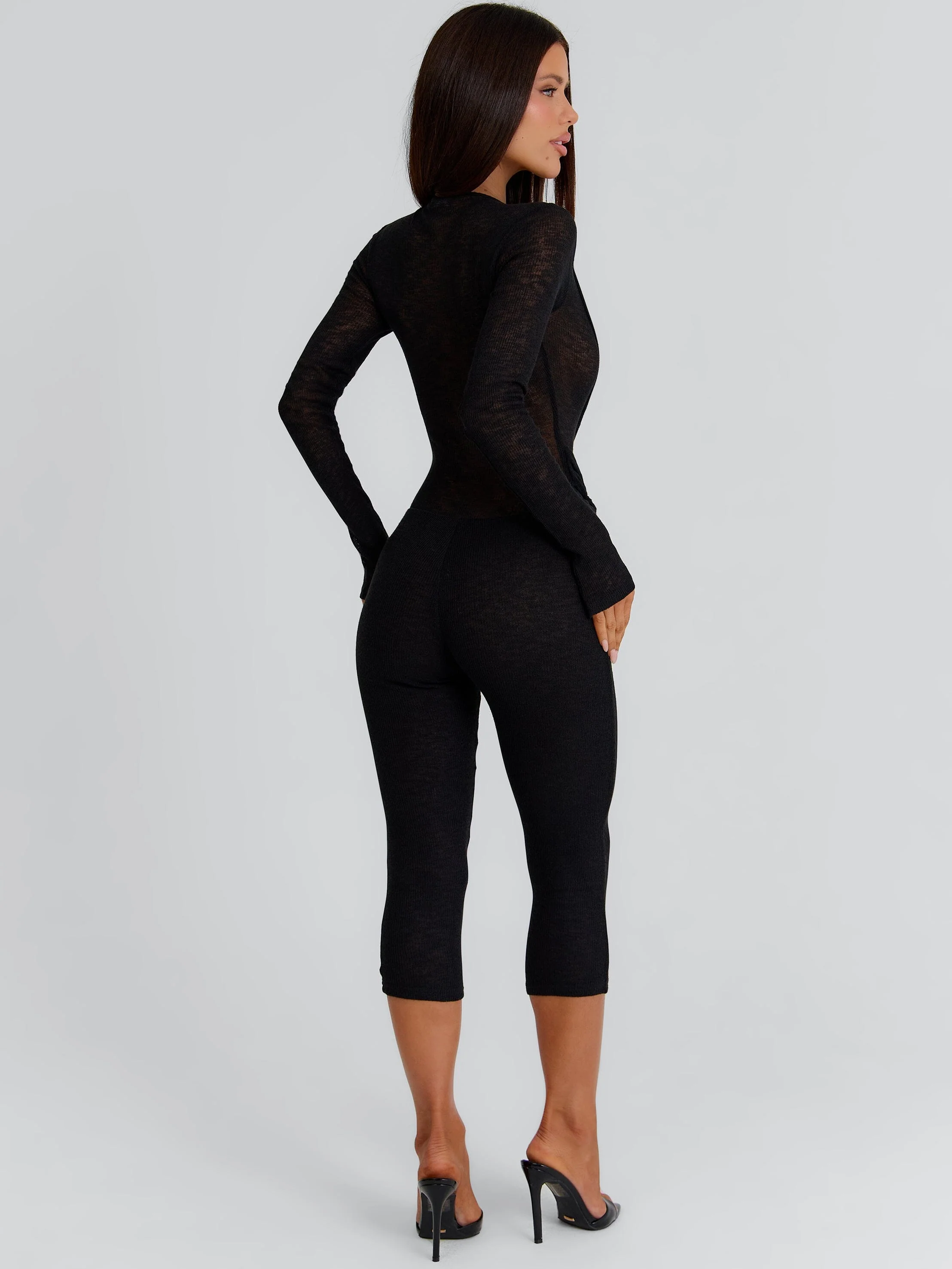 GIOVANA CAPRI JUMPSUIT BLACK