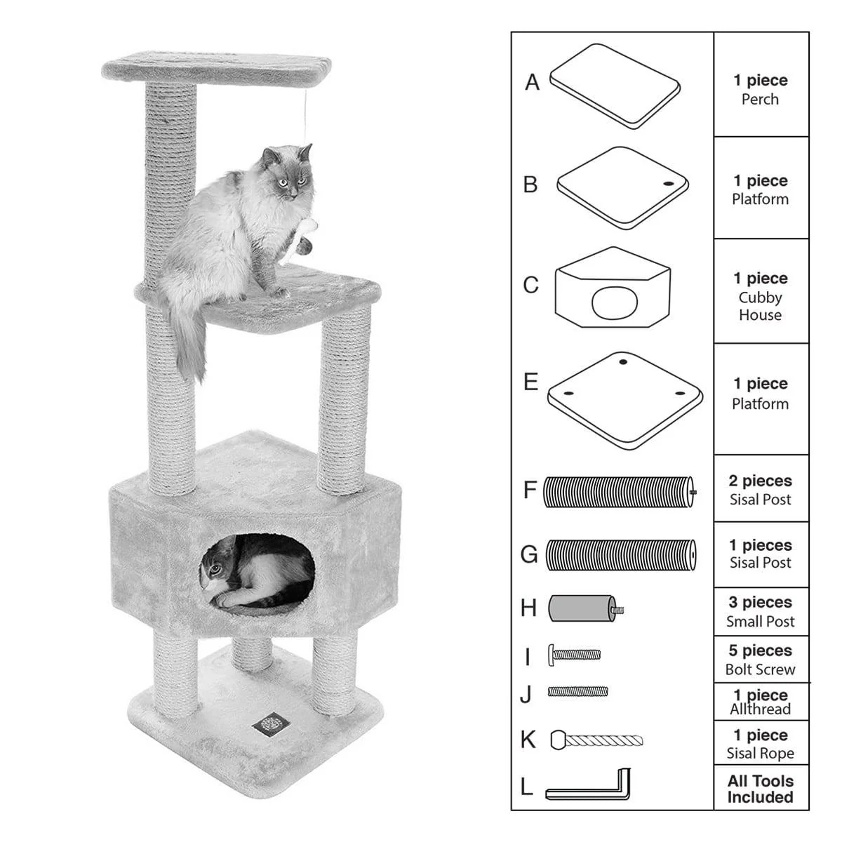 Replacement Parts For Cat Tree 52