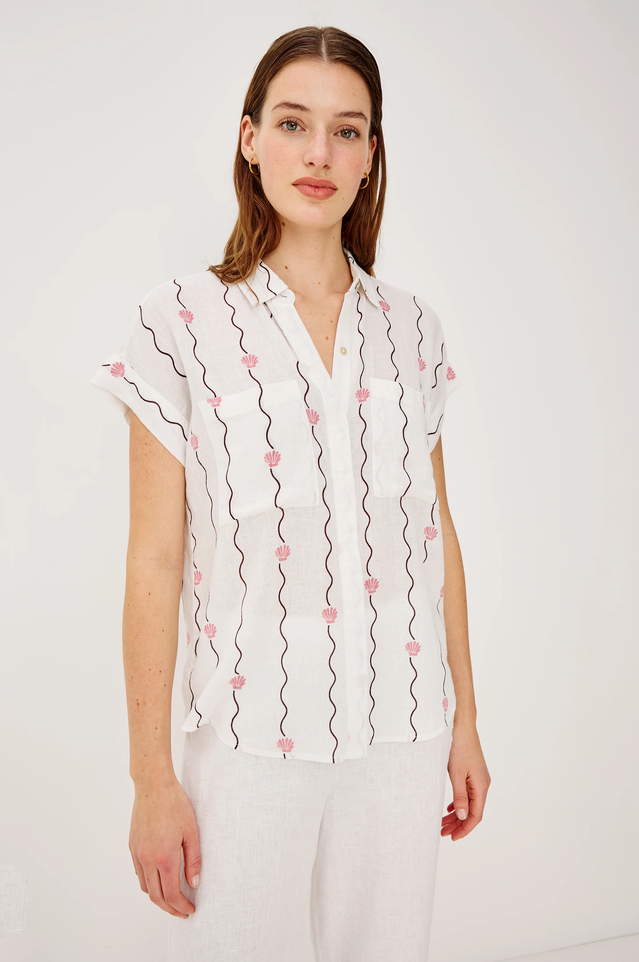 Cito Shirt - Striped Seashells
