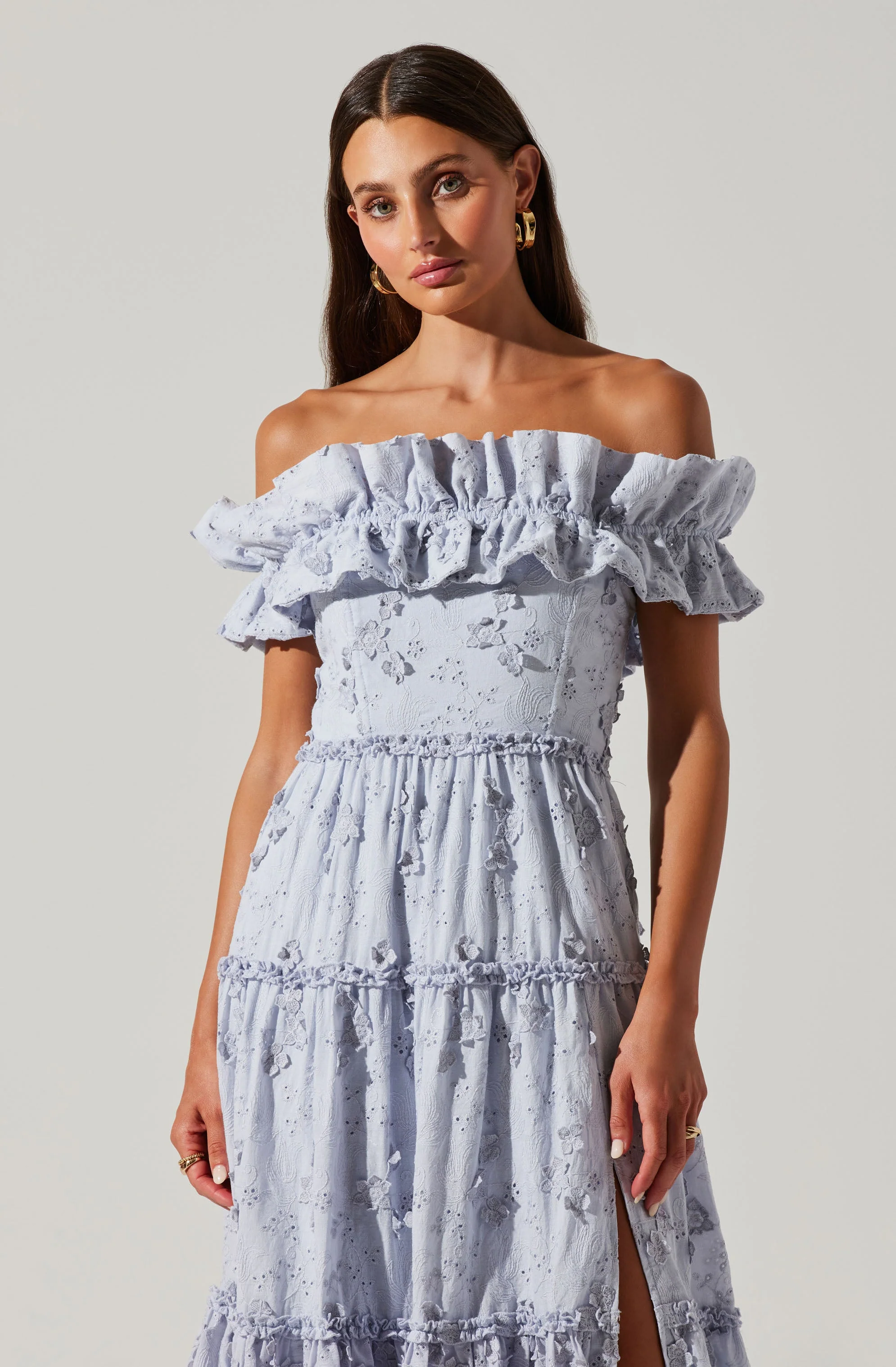 Piccola Off Shoulder Maxi Dress
