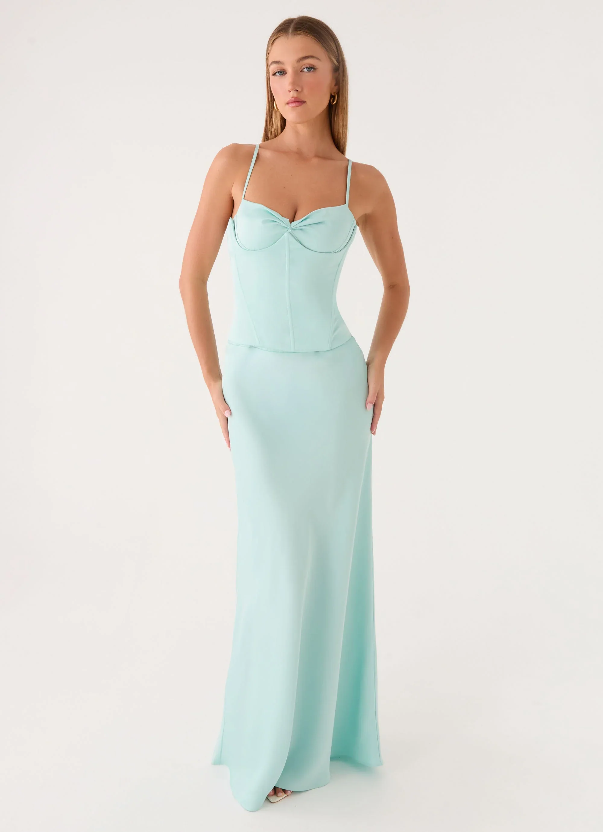 Merritt Maxi Dress - Aqua