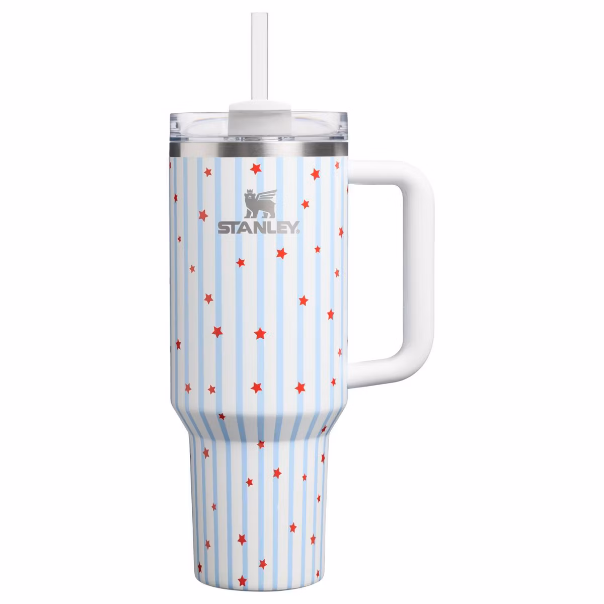 Stanley 40 oz Stainless Steel H2.0 FlowState Quencher Tumbler Blue Starry Stripes