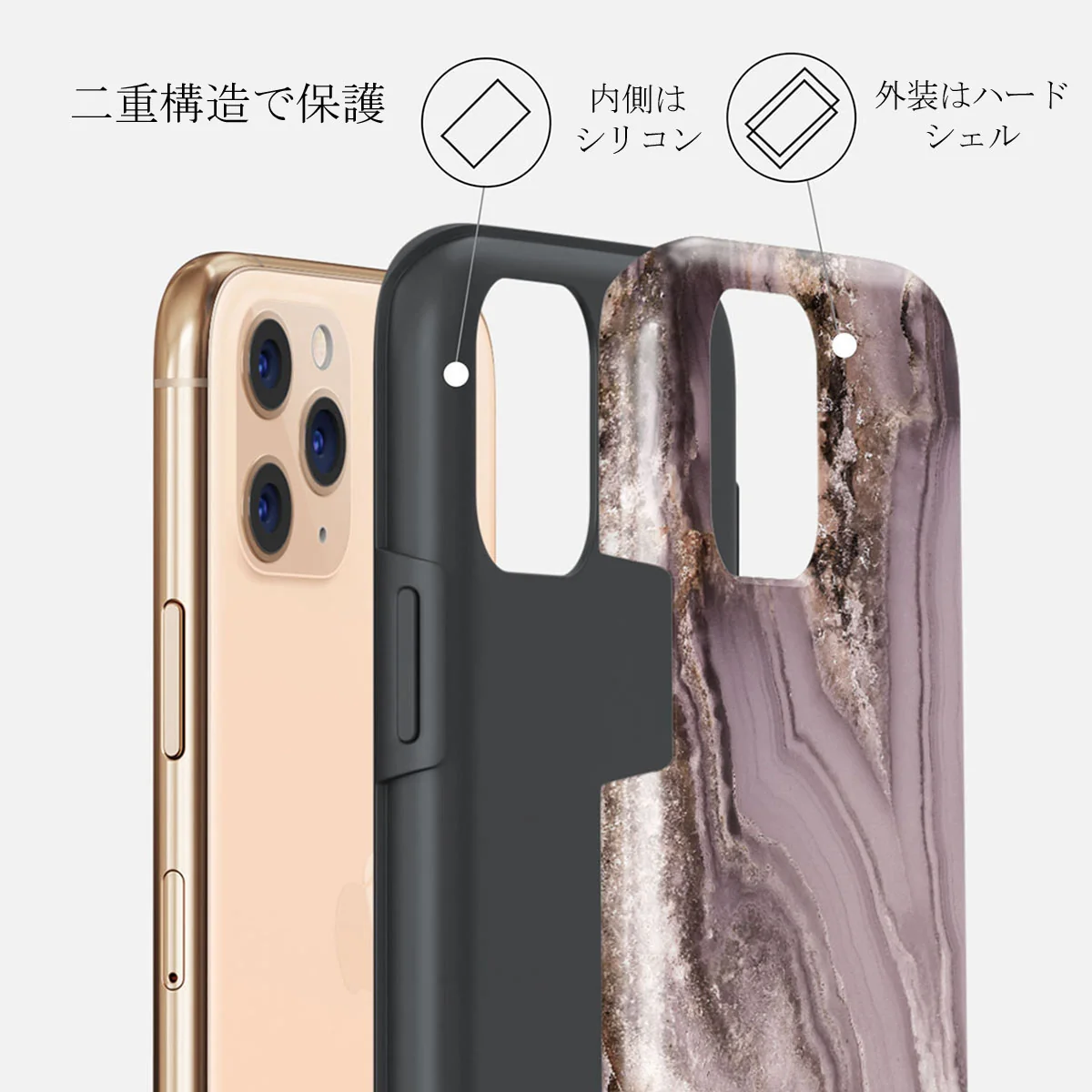 Golden Taupe - Fashion iPhone 11 Pro Max ケース