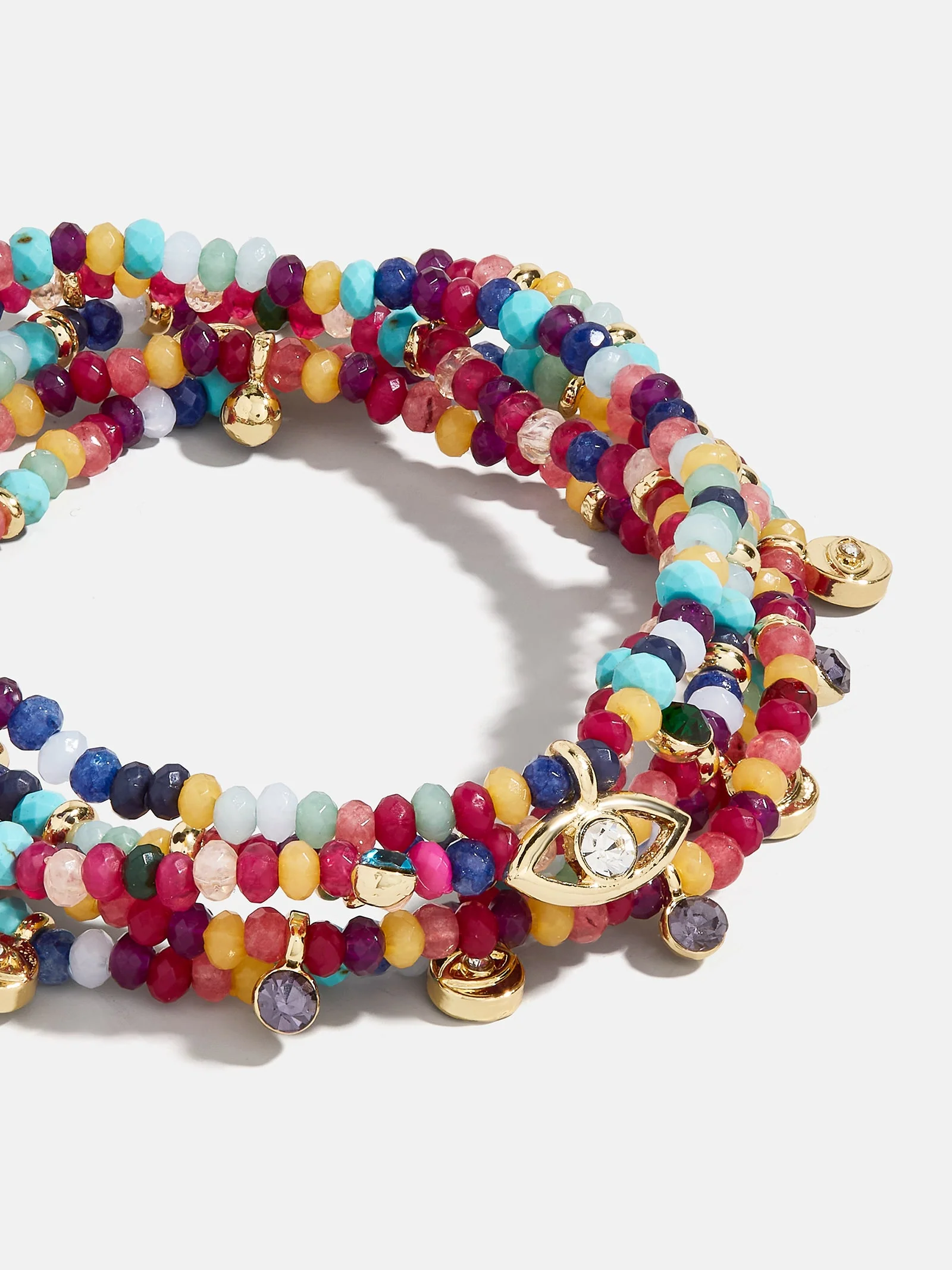 Indya Evil Eye Layered Bracelet Set - Multi