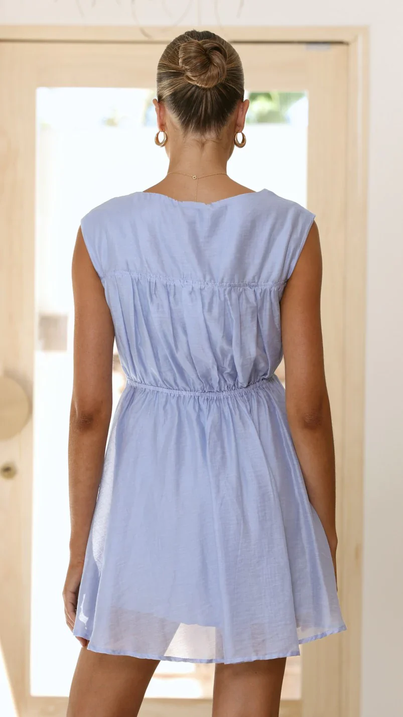 Masha Mini Dress - Blue