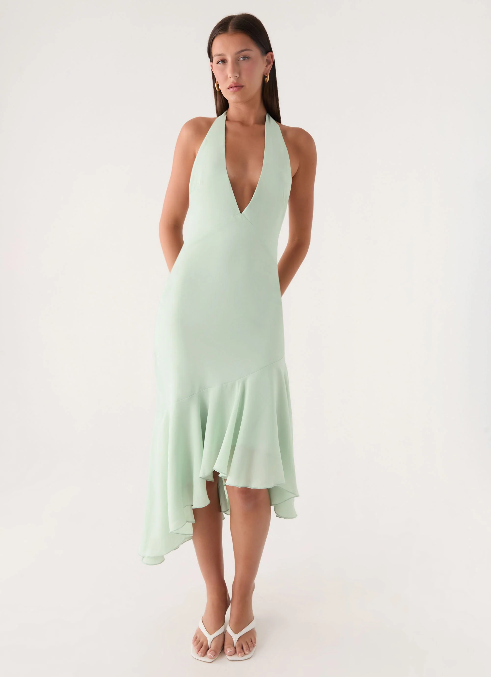 Darline Midi Dress - Pistachio