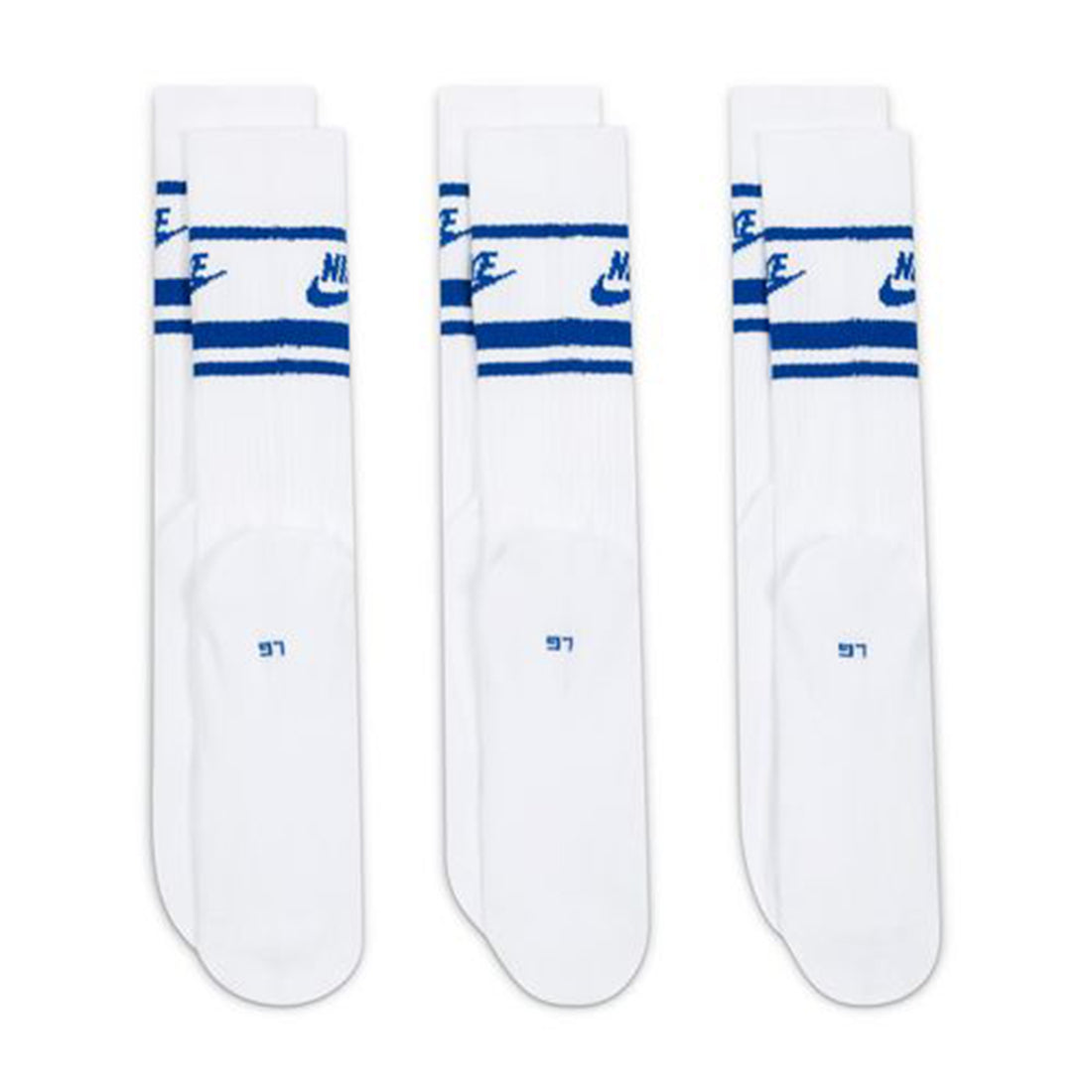 NIKE Sportswear Everyday Essential Crew Socks (3 Pairs) White DX5089-105