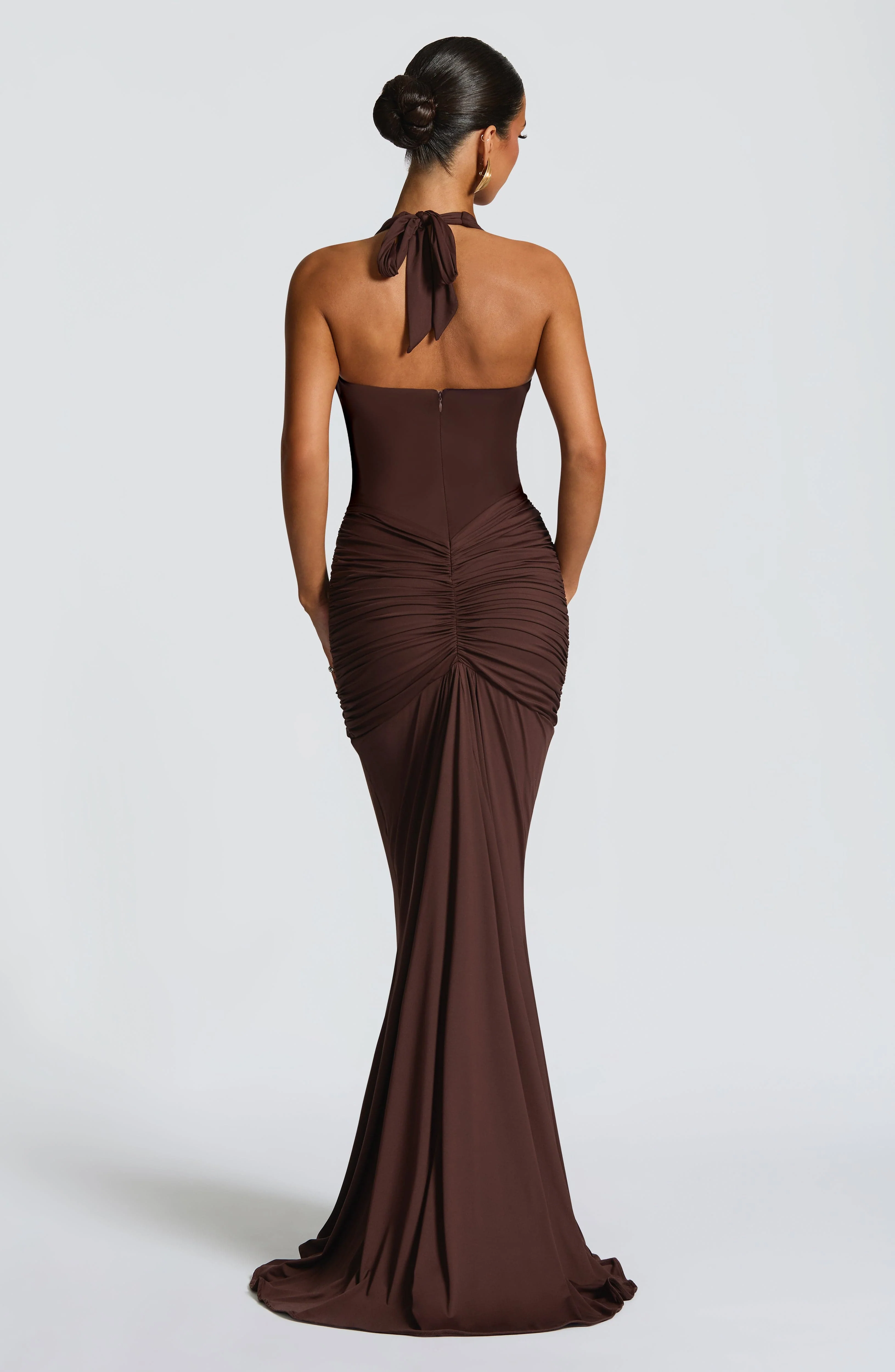 Rosetta Maxi Dress - Plum Brown