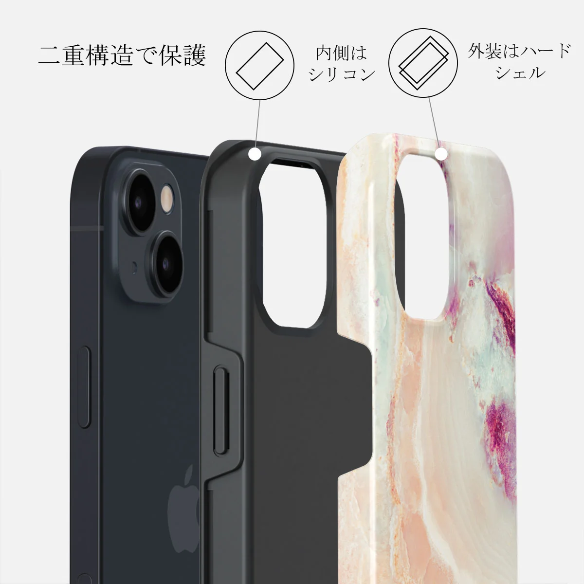 Berry Sorbet - Girly iPhone 13 Mini ケース