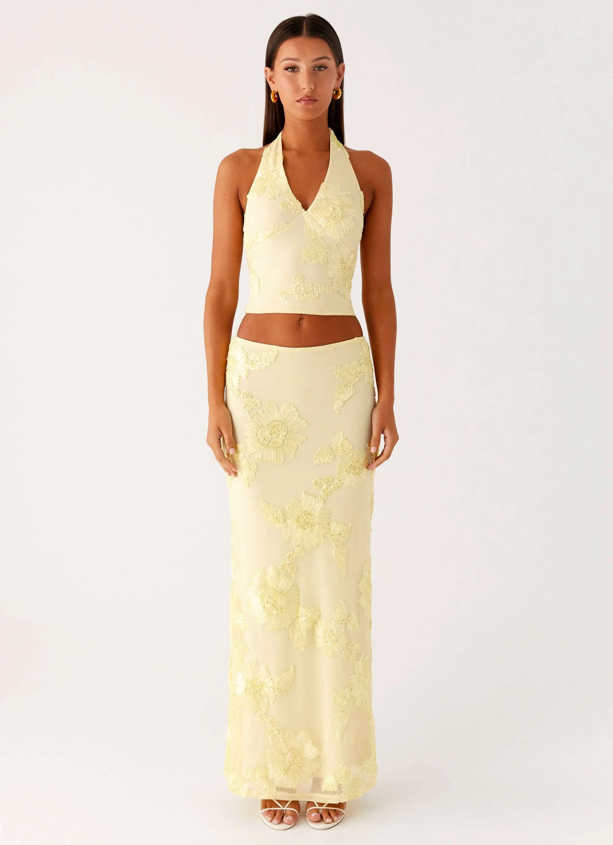 Radiate Halterneck Top - Yellow