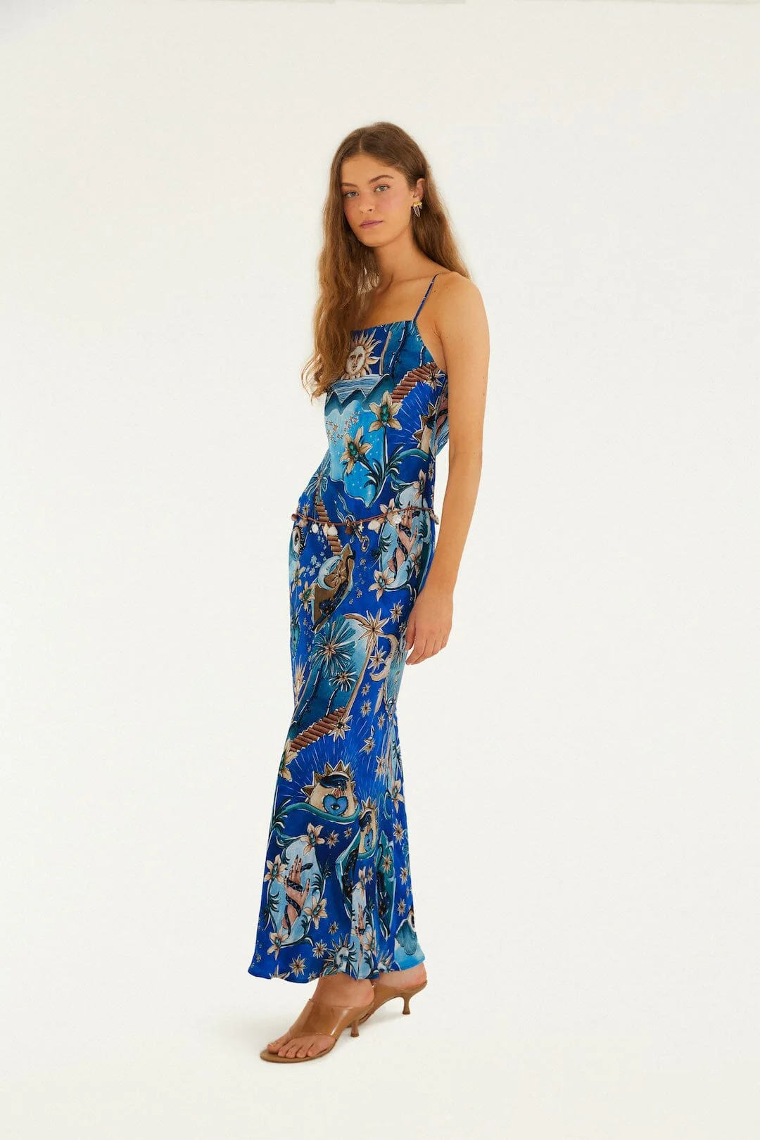 Blue Mystical  Maxi Dress