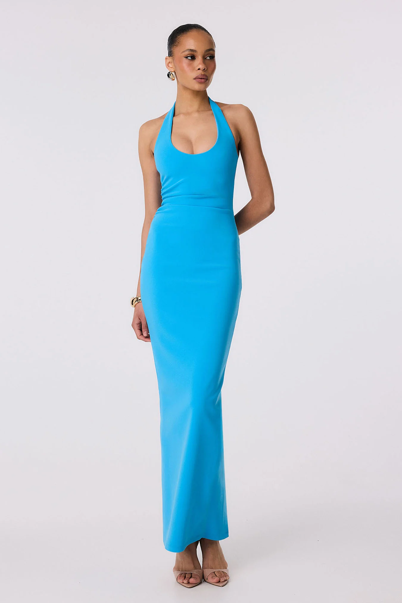 Natalia Halter Maxi Dress