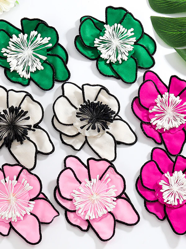 Flower Shape Drop Earrings