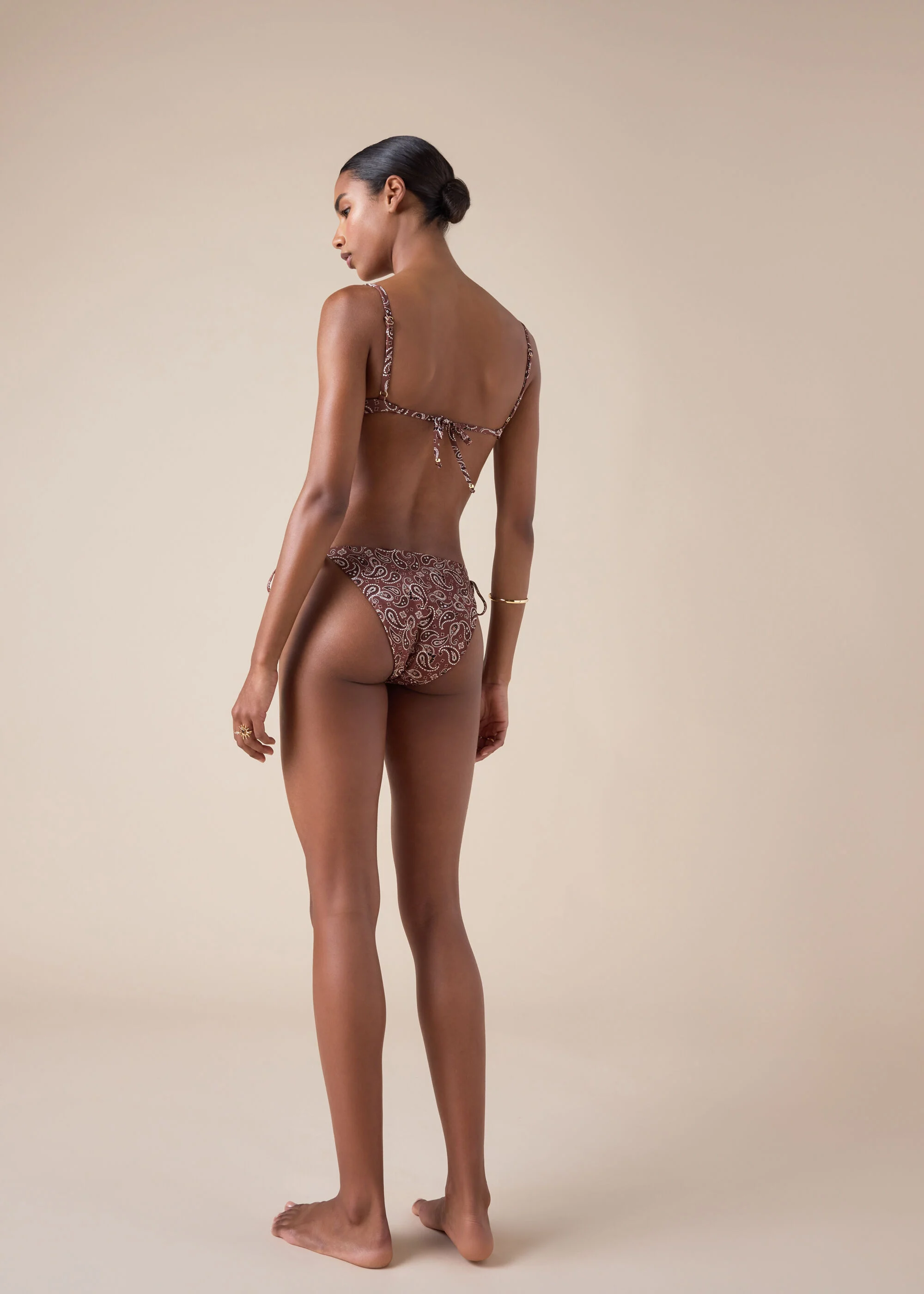 Balconette Swimsuit Top Bandana Patch